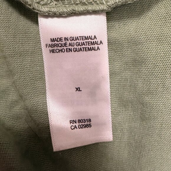 Lucky Brand “Kingston Ganja” Graphic Tee – XL | Vintage Washed Green Reggae - Picture 9 of 10